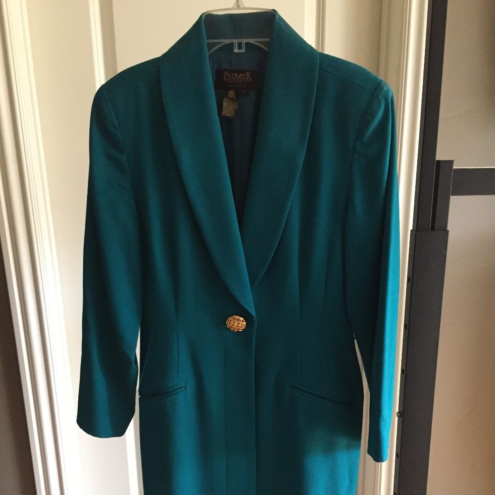 Premier Dresses Petites 100% Wool Coat Size 4